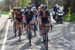 Casper Pedersen (t.h.) i front for udbrydergruppen i Liège-Bastogne-Liège sammen med holdkammeraten Mark Christian. 