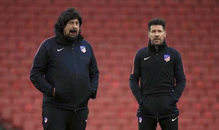  German Burgos (tv.) har sammen med cheftræner Diego Simeone skabt et disciplineret og temperamentsfuldt hold i Madrid. l Adam Davy/AP
