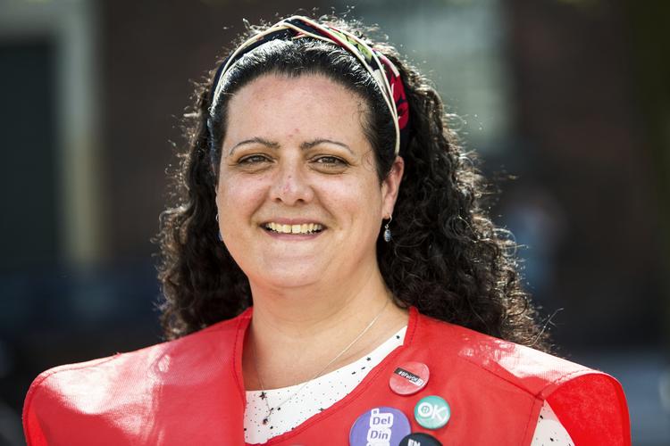 Det har været nervepirrende at være sygeplejerske de sidste par måneder, fortæller Natalia Barrios. 
 Andreas Haubjerg/POLFOTO