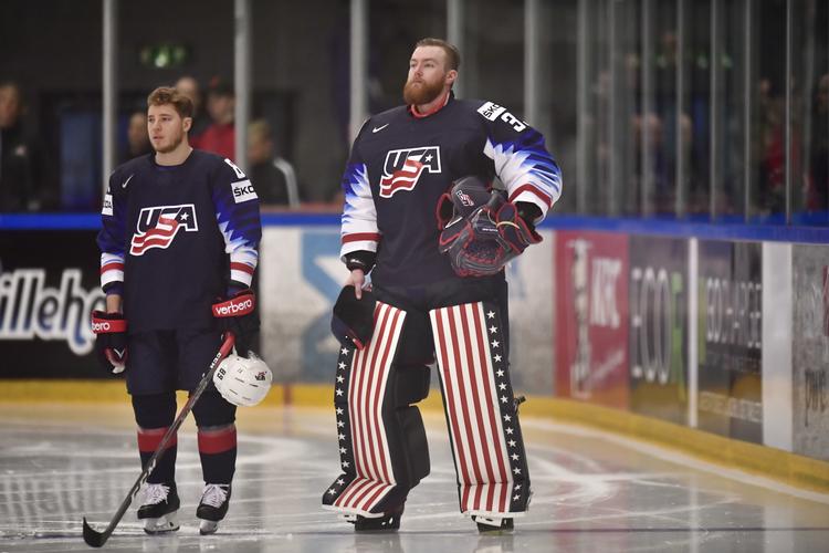 De seneste år er det begyndt at betyde endnu ekstra meget for amerikanerne at komme til VM efter NHL-sæsonens afslutning. (Foto: Bo Amstrup/Ritzau Scanpix)
   Bo Amstrup/Ritzau Scanpix