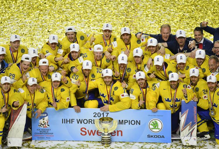 Sverige får "hjemmebane" i Royal Arena under gruppefasen ved VM (AP Photo/Martin Meissner)
   Martin Meissner/AP