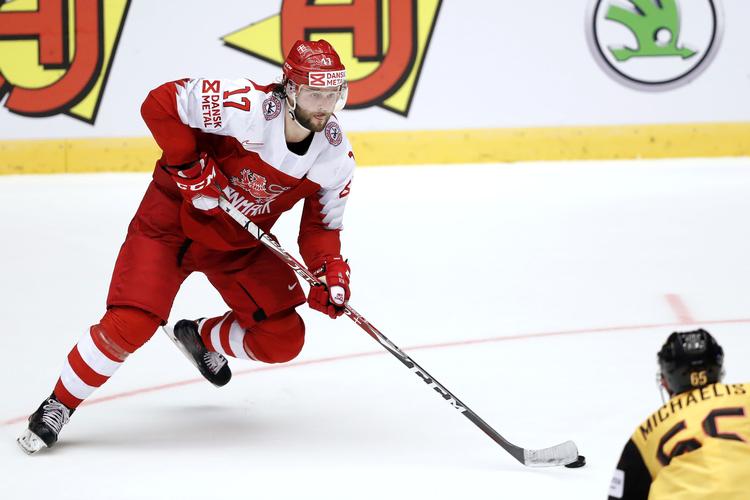Nicklas Jensen blev draftet som nummer 29 af Vancouver Canucks. Men han slog aldrig rigtig til. I dag spiller han i finske Jokerit med stor succes. Og så selvfølgelig på den danske VM-hold i Herning. Jens Dresling/POLFOTO