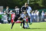 Oprykkeren Helsingør scorede det første mål i playoffkampen om at undgå nedrykning. Anders Kjærbye/scanpix/Ritzau Scanpix
