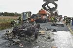Det tager tid at få ryddet op, når det er gået galt på motorvejene. Nu vil Vejdirektoratet se, om den tid kan forkortes. Arkivfoto. Frederiksen Ole/POLFOTO