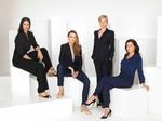 Hovedrollerne i filmen spilles af (f.v.) Danica Curcic, Amanda Collin, Lene Maria Christensen og Sidse Babett Knudsen. Steen Evald/PR-foto