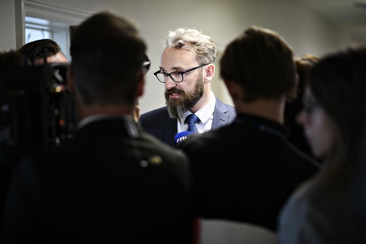 Boligminister Ole Birk Olesen (LA) præsenterer den første delaftale på ghettoområdet. Philip Davali/Ritzau Scanpix