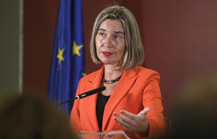 EU’s udenrigschef, Federica Mogherini. Boris Grdanoski/AP