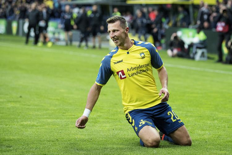 Fire mål har Kamil Wilczek scoret på Brøndbys vej mod pokalfinalen. Claus Bech/Ritzau Scanpix