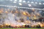 Aldrig før har der været SÅ mange Brøndby-fans i Parken.
   Jens Dresling/POLFOTO