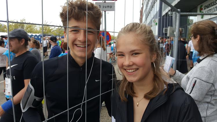 Andreas Horsholt havde opbakning både før og under løbet af blandt andre kæresten Madeleine Natasha Jensen. Foto: Flemming Christiansen. 