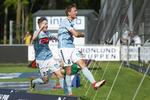 Christian Jakobsen scorede til 1-0 for SønderjyskE og kunne trods nederlaget også juble til sidst. Bo Amstrup/Ritzau Scanpix