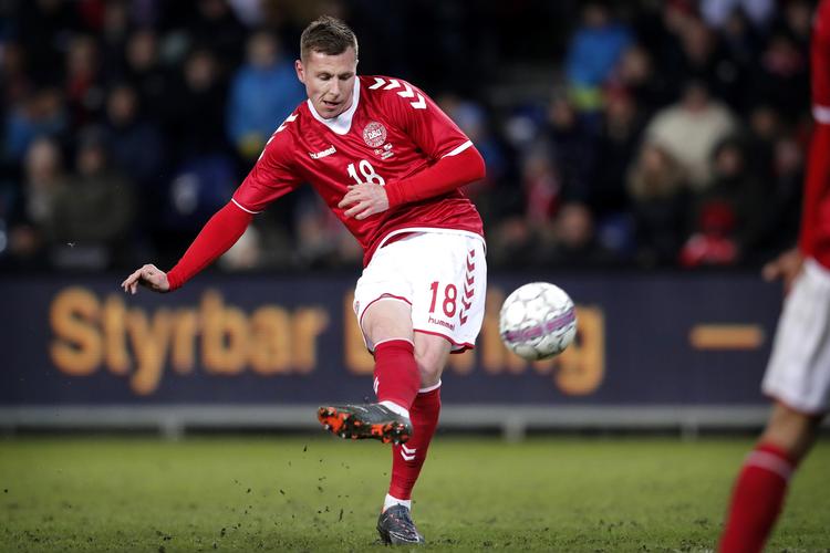 Lukas Lerager fra FC Girondins de Bordeaux. 24 år. 3 landskampe. 0 mål.  Jens Dresling/POLFOTO