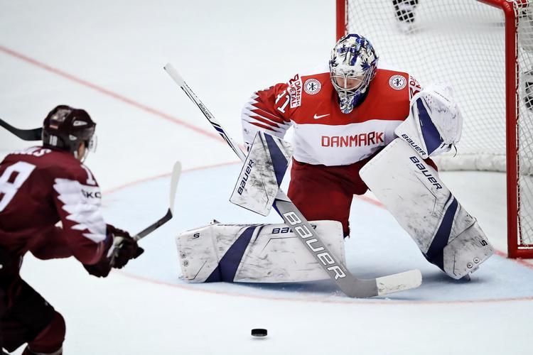 Frederik Andersen var atter en af landsholdets bedste mod Letland, men det var ikke nok. Foto: Jens Dresling
   Jens Dresling/POLFOTO