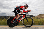 Tejay Van Garderen på vej mod sejr og førertrøje på enkeltstarten i Tour of California. Foto: Getty Images. 