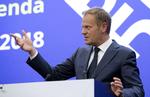 Donald Tusk og EU's stats- og regeringschefer var torsdag samlet i Sofia for at diskutere fremtidige udvidelser af EU med landene på Vestbalkan: Serbien, Kosovo, Montenegro, Bosnien-Hercegovina, Albanien og Makedonien. Virginia Mayo/AP