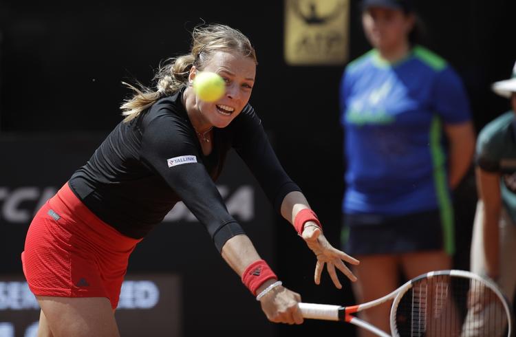 Estlands Anett Kontaveit er 22 år og er netop nu placeret som nr. 26 på verdensranglisten. Torsdag knækkede hun Venus Williams.
   Alessandra Tarantino/AP