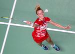Mia Blichfeldt bragte Danmark foran 1-0. Badmintonphoto