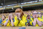 Skuffelsen i Brøndby var lige så stor uden for som inde på banen. Bax Lindhardt/Ritzau Scanpix