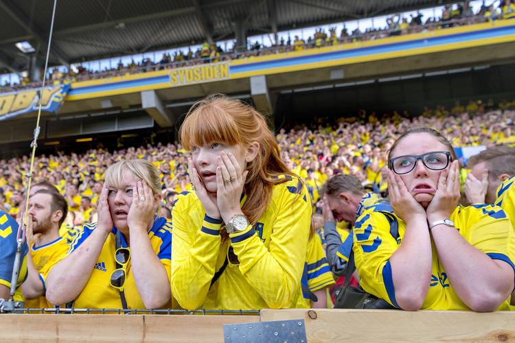 Skuffelsen i Brøndby var lige så stor uden for som inde på banen. Bax Lindhardt/Ritzau Scanpix
