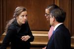 Sundhedsminister Ellen Trane Nørby (V) skal rådgives af et ungepanel, der samtidig skal bruges som sparrinsgpartner, i håb om at forstå unges mentale udfordringer.   Jens Dresling/POLFOTO