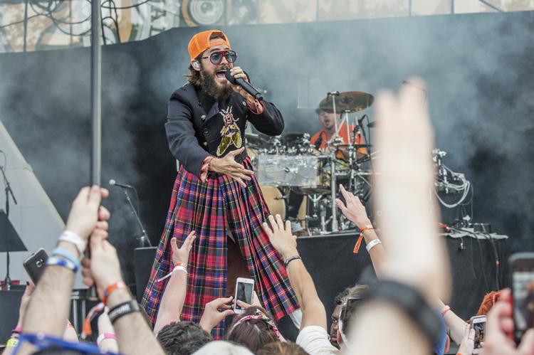 Jared Leto er en af de få skuespillere, der har en seriøs musikkarriere ved siden af.   Amy Harris/AP
