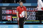 Rasmus Stjernemed den betænkelige mine på under OL i Pyeongchang. Sidstepladsen var ikke acceptabel for Team Danmark, der har droppet samarbejdet med Dansk Curling Forbund. Aaron Favila/AP