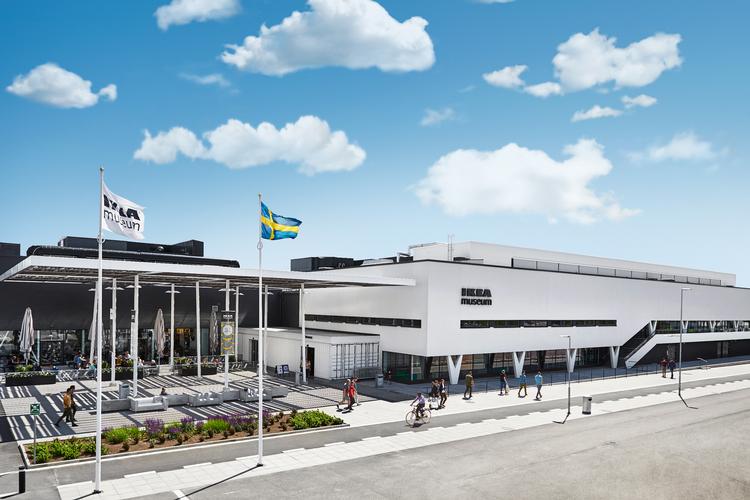 Ikea Museum ligger dér, hvor det første originale Ikea-varehus i sin tid blev opført i Älmhult. © Inter IKEA Systems B.V. 2018