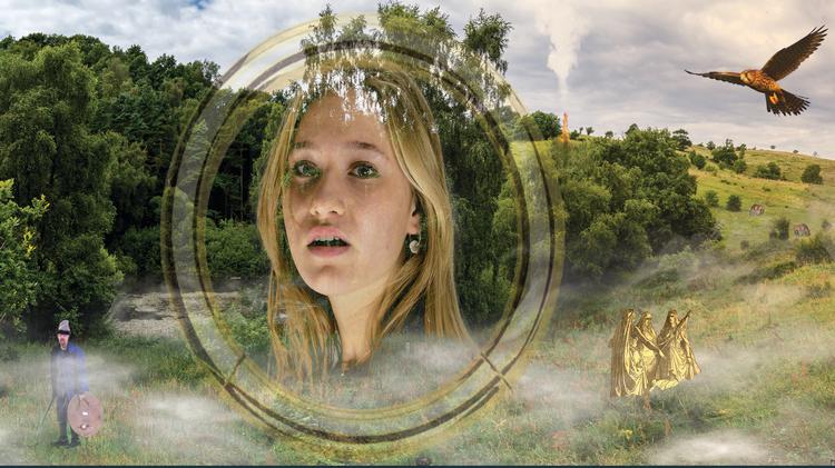 'Tågen i bakkerne' spiller planmæssigt fredag, lørdag og søndag.  Originalplakat  Egnsspil Djursland