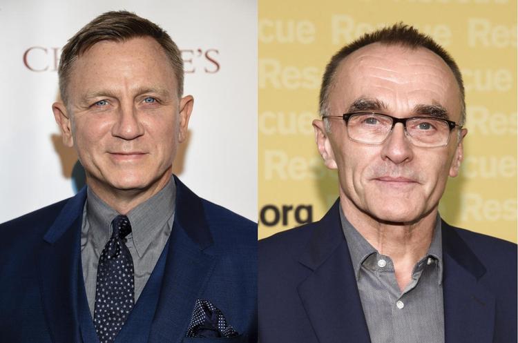 Skuespiller Daniel Craig (tv.) og filminstruktør Danny Boyle (th.) skal sammen skabe den 25. film i rækken af historier om James Bond. Evan Agostini & Andy Kropa, AP