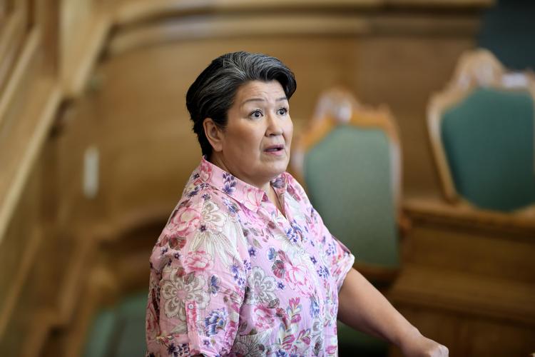 Aleqa Hammond brokkede sig over, at der i Danmark har været »en konstant negativ omtale af Kinas interesse i Grønland«. Tariq Mikkel Khan/Ritzau Scanpix