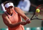 Ukraines Kateryna Kozlova slog overraskende Jelena Ostapenko. Christophe Ena/AP