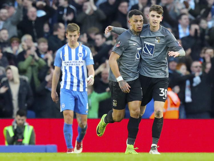 I denne sæsons FA Cup nåede Coventry efter sejr over blandt andet Stoke helt frem til 5. runde (ottendedelsfinalerne), hvor det blev nederlag mod Brighton. Gareth Fuller/AP