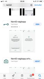 206.400 personer har hentet NemId-appen det første døgn. /Screendump