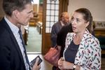 Kristian Thulesen Dahl (DF) og Mette Frederiksen (S) danner fælles front. Mads Claus Rasmussen/Ritzau Scanpix