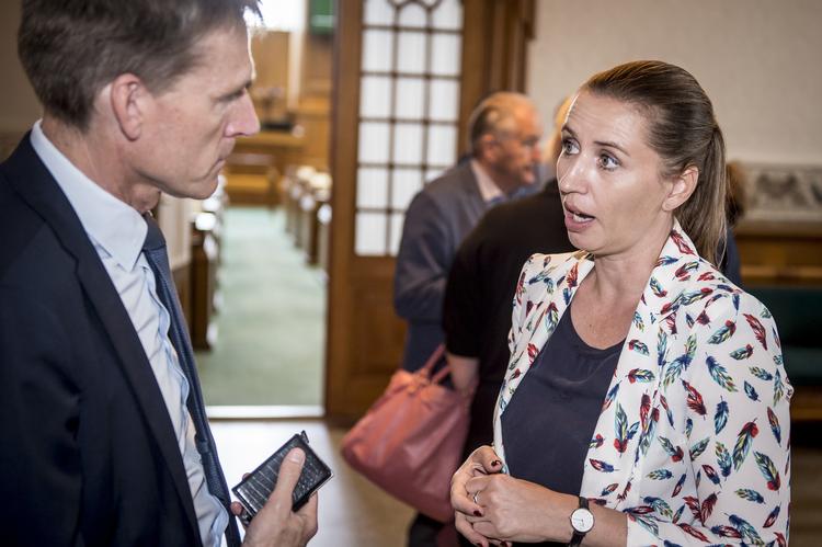 Kristian Thulesen Dahl (DF) og Mette Frederiksen (S) danner fælles front. Mads Claus Rasmussen/Ritzau Scanpix