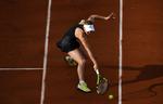 53 af kampens 78 point vandt Caroline Wozniacki i sin kamp i anden runde. Eric Feferberg/Ritzau Scanpix