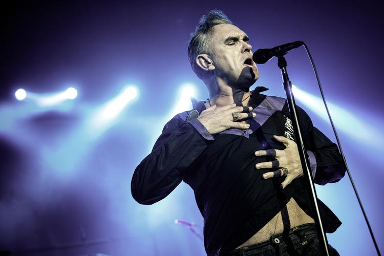 Her ses Morrissey på scenen under en koncert i Falconer Salen tilbage i 2014. Arkivfoto Peter Klint