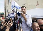 Lega-leder Matteo Salvini, der har lovet at »stoppe invasionen« af udlændinge til Italien og udvise en halv million migranter, står til at blive Italiens nye indenrigsminister. Massimo Percossi/AP