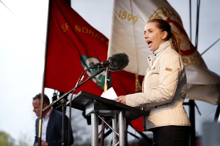 Til 1. maj i Fælledparken lovede Socialdemokratiets Mette Frederiksen, at der skulle være mere tillid til offentligt ansatte. Arkivfoto Jens Dresling