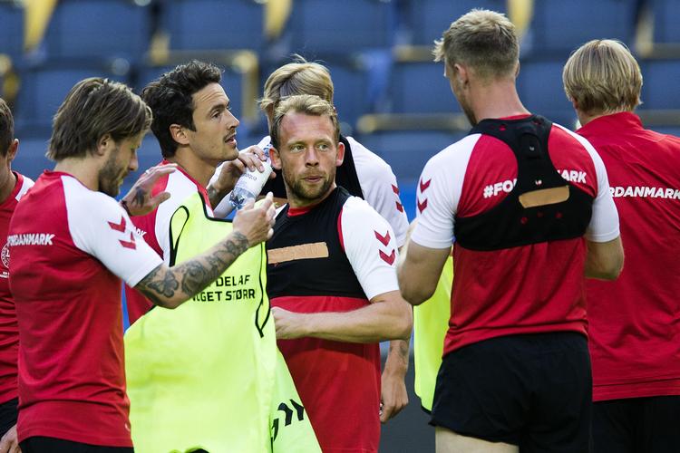 Michael Krohn-Dehli bliver landsholdets naturlige midtpunkt, når han spiller på Christian Eriksens plads i aften.  Finn Frandsen/POLFOTO