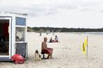 Hornbæk strand bliver bemandet med livreddere før tid. Billedet er taget et tidligere år.  Morten Langkilde/POLFOTO