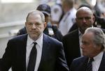 
    Harvey Weinstein ankommer til retten i  New York. Seth Wenig/AP