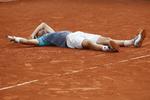 Ikke siden 1999 er en spiller med så lav en rangering som Marco Ceccinato nået blandt de fire sidste i French Open. Christophe Ena/AP