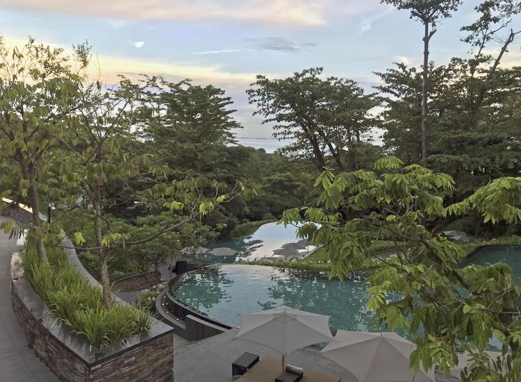 Capella Hotel på Sentosa Island i Singapore. 
   Risa Suzuki/AP