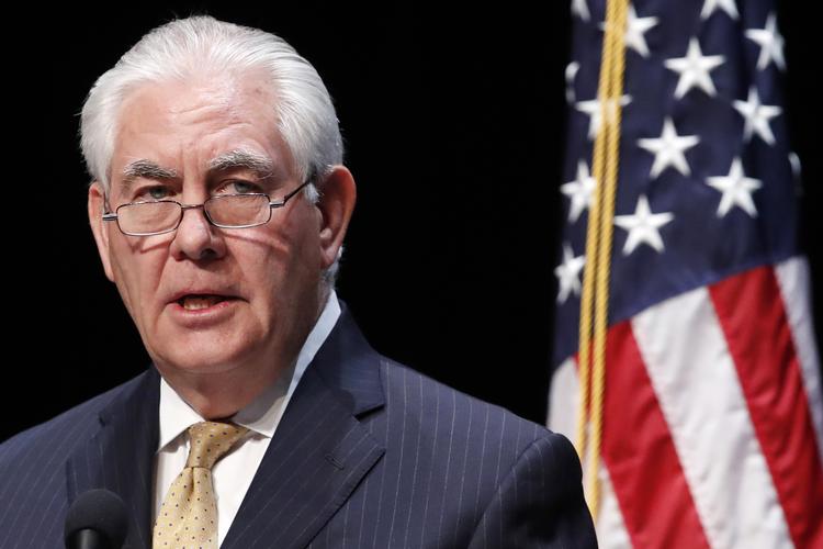 Rex Tillerson. Blev fyret 13. marts 2018. 
   Jacquelyn Martin/AP