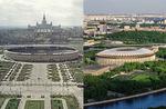 56 år, fire rekonstruktioner og en navneændring senere ligger Lusjniki Stadion stadig smukt og stilfuldt langs Moskva-floden i den sydvestlige ende af byen. Fotocollage. Fotos: Department of communications and promotion of the Luzhniki stadium