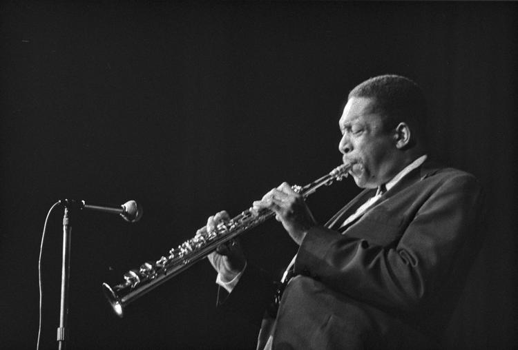 Dette billede er taget af Ekstra Bladets fotograf Christen Hansen i 1961, hvor John Coltrane besøgte København.
   Arkivfoto Christen Hansen