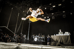 Pharrell Williams var i bogstaveligste forstand flyvende som en del af N.E.R.D. på Northside. Han så simpelthen ud til at more sig, hvilket ikke altid er tilfældet, når han giver solokoncerter.  Per Lange