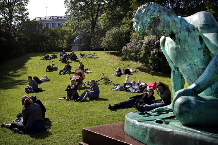 Efter det dundrende varme vejr kan danskerne nu vente køligere temperaturer den kommende uge.  Finn Frandsen/POLFOTO
