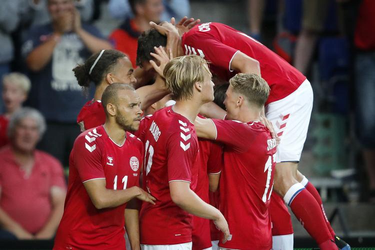 De danske landsholdsspillere har god grund til at juble over den bonusordning, de har indgået med DBU.  Jens Dresling/POLFOTO